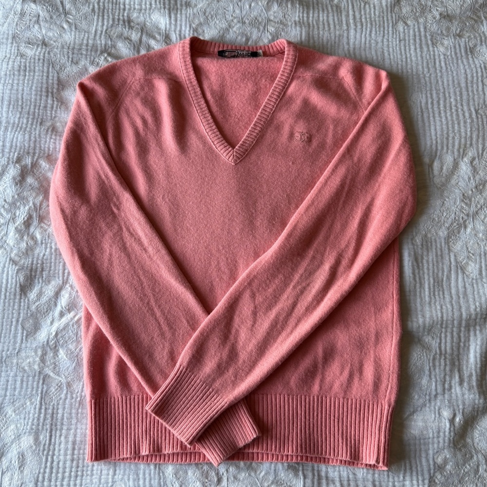 GIVENCHY Sport women's Top Coral V- neck sweater